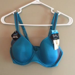 BALI Teal Underwire T-Shirt Bra - Women's Intimates
